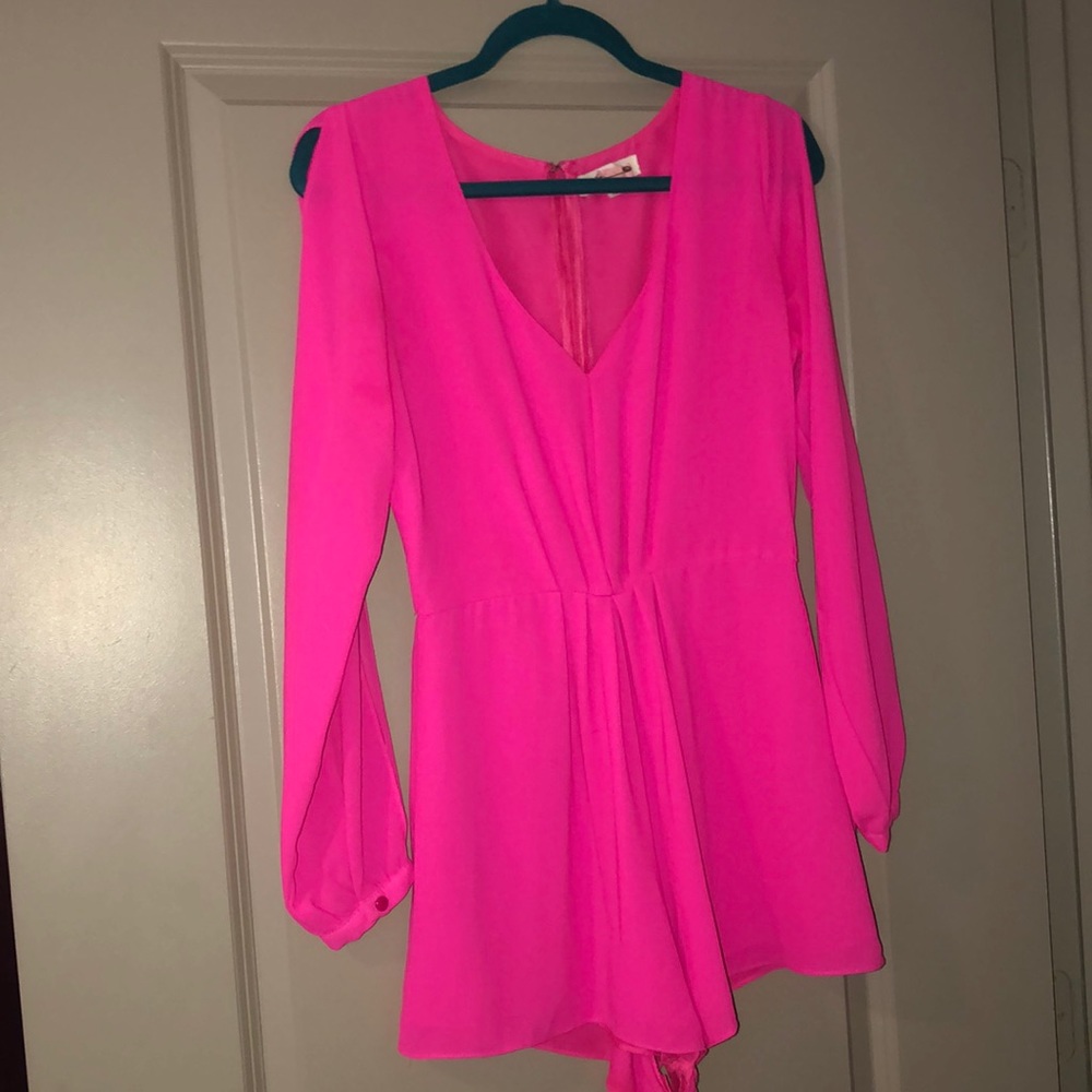 Hot Pink Romper
